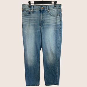 👖 SZ 29 JCREW REIMAGINED LIGHT WASH CLASSIC STRAIGHT FAIR TRADE JEANS